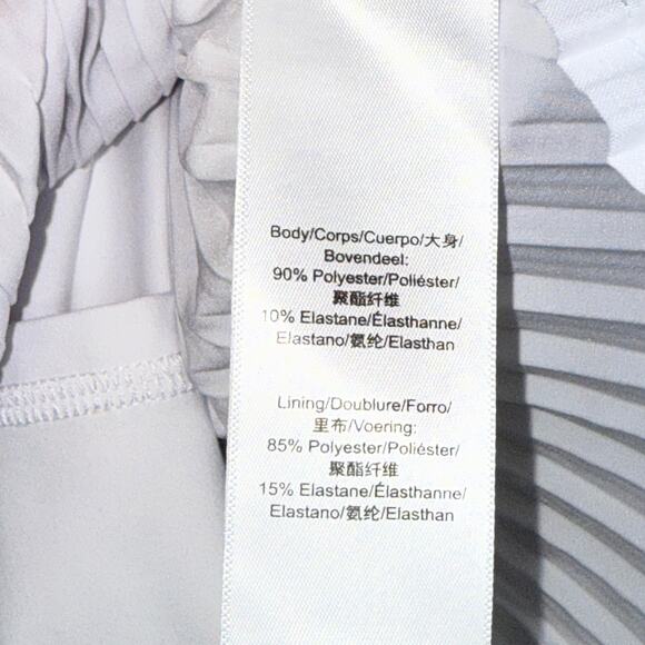 Dkny Sport Women's Performance Pleated Tennis Skirt - White large - Picture 7 of 8